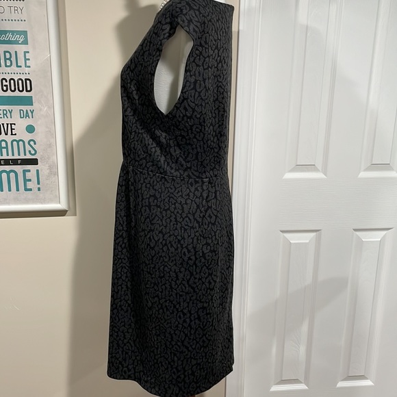 LOFT subtle cheetah print wool-like dress. So soft! - Picture 8 of 12